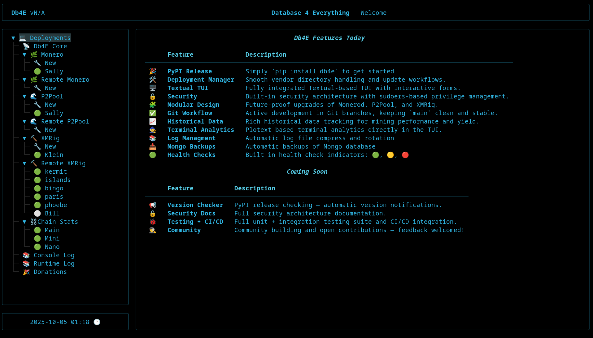 Screenshot of Db4E